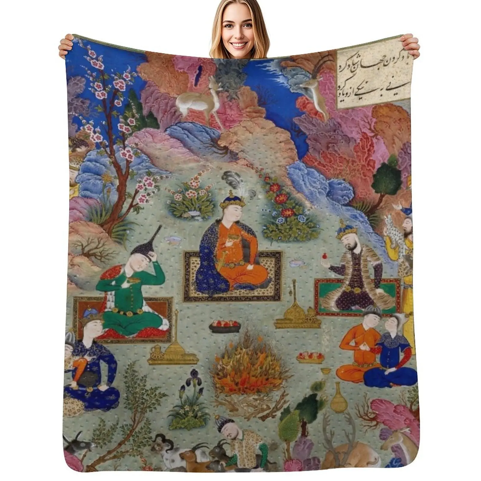 Shahnameh Throw Blanket Luxury Throw Cute Beautifuls Decorative Throw Nap Blankets For Bed Blankets