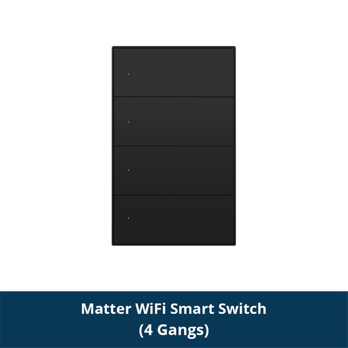 Matter WiFi Smart Switch Wall Light Switch زر عصابات التحكم الذكي للأشياء الذكية Homekit APP 4 Gangs