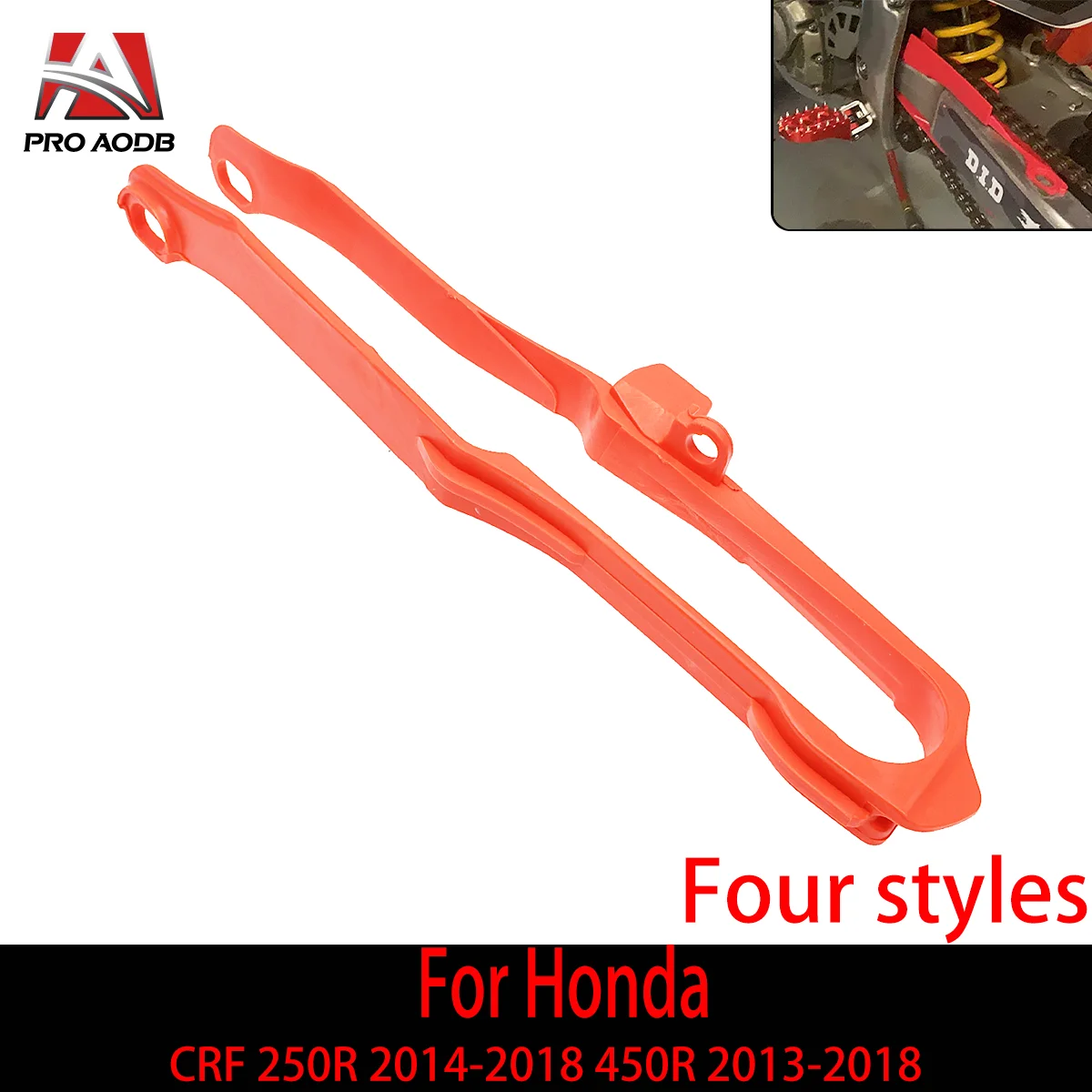 

Motorcycle Chain Guard Guide Swingarm Protector Plastic For Honda CR 125R 250R 2000-2007 CRF 250R 450R 250X 450X 150F 230F Model