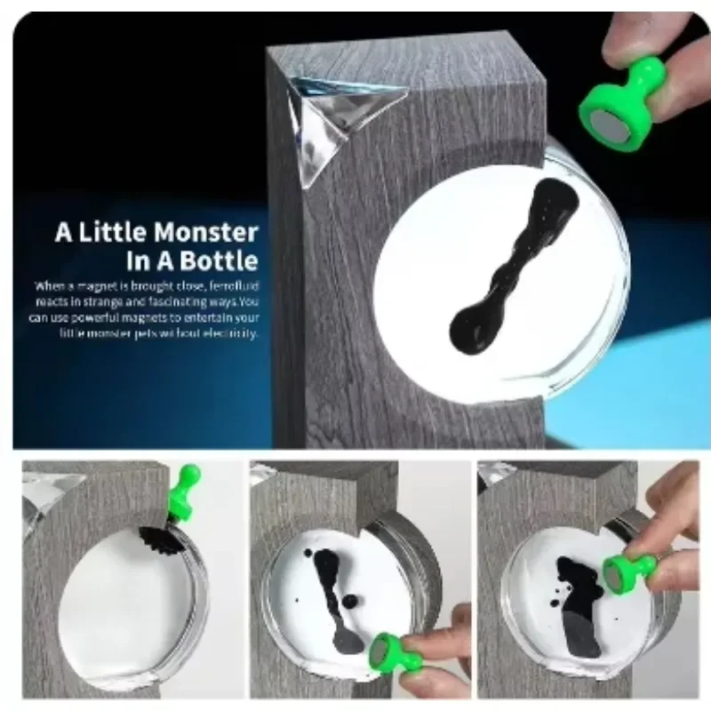 

Танцующий феррофлюид под музыкальный ритм, музыкальная ритм-лампа, визуализатор звука с феррофлюидом, настольная игрушка с феррофлюидом для дома и офиса