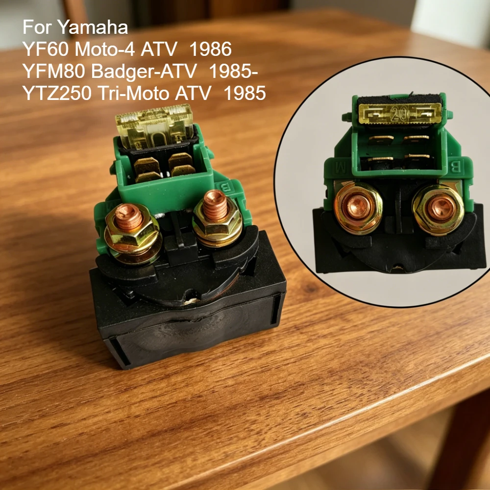 1/2/4pc Motorcycle Starter Solenoid Relay For Yamaha YF60 Moto-4 ATV YF 60 86 YTZ250 Tri-Moto YTZ 250 YFM80 Badger-ATV 85 YFM 80