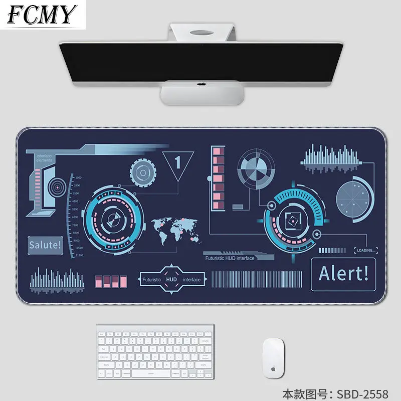 Gaming Mouse Pad Creative Technology Large Mousepad Gamer Accessories XL Anti-slip Natural Rubber PC Computer Keyboard Desk Mat