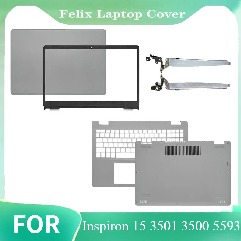 

For Inspiron 15 3501 3500 5593 Laptop LCD Rear Lid Back Top Cover Front Bezel Case Replacement Housing Shell Hinges 032TJM