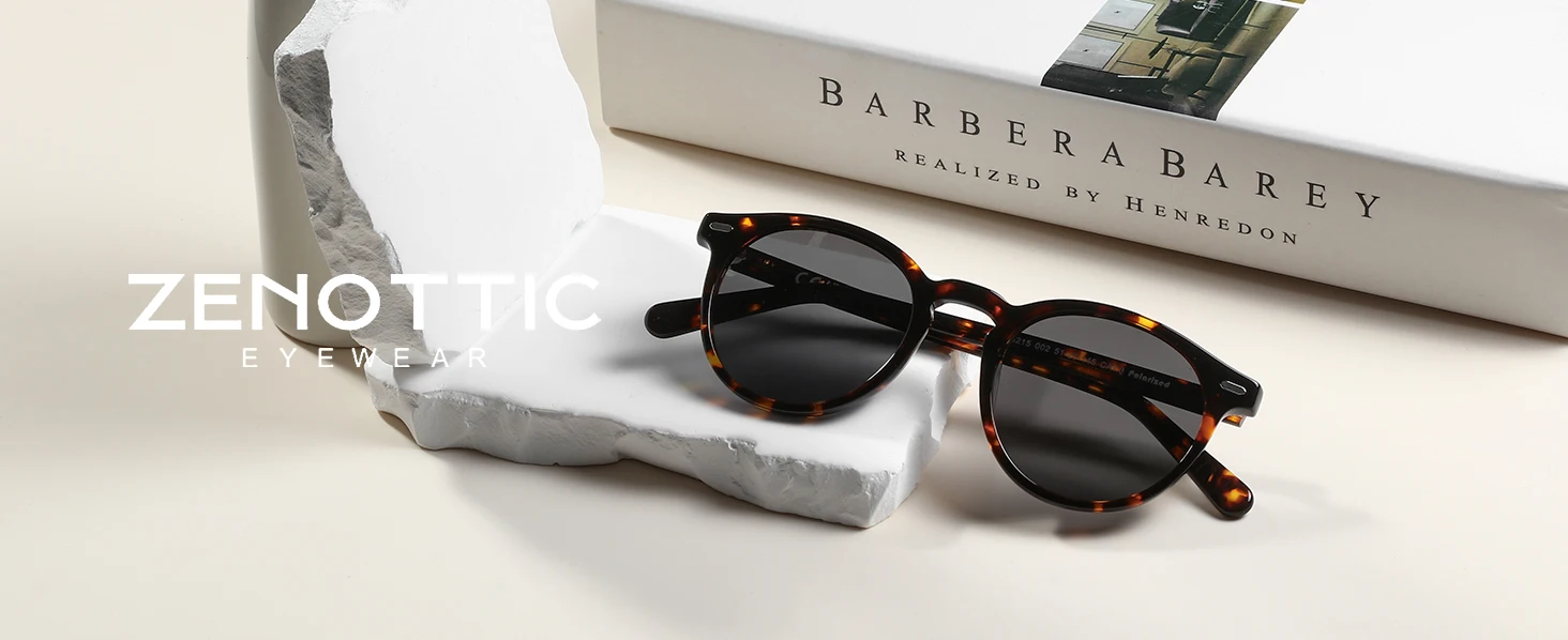 ZENOTTIC 2026 Modische Runde Polarisierte Sonnenbrille für Damen UV400-Schutz Hochwertige Acetat Retro-Sonnenbrille ZS6215 – Detail 23