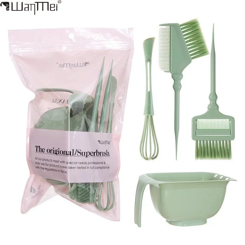 4Pcs Hair Dyeing Tool Set Hair Color Bowl Whisk Brush Comb Kit Home Salon DIY Hair Coloring Hairdressing Accessories