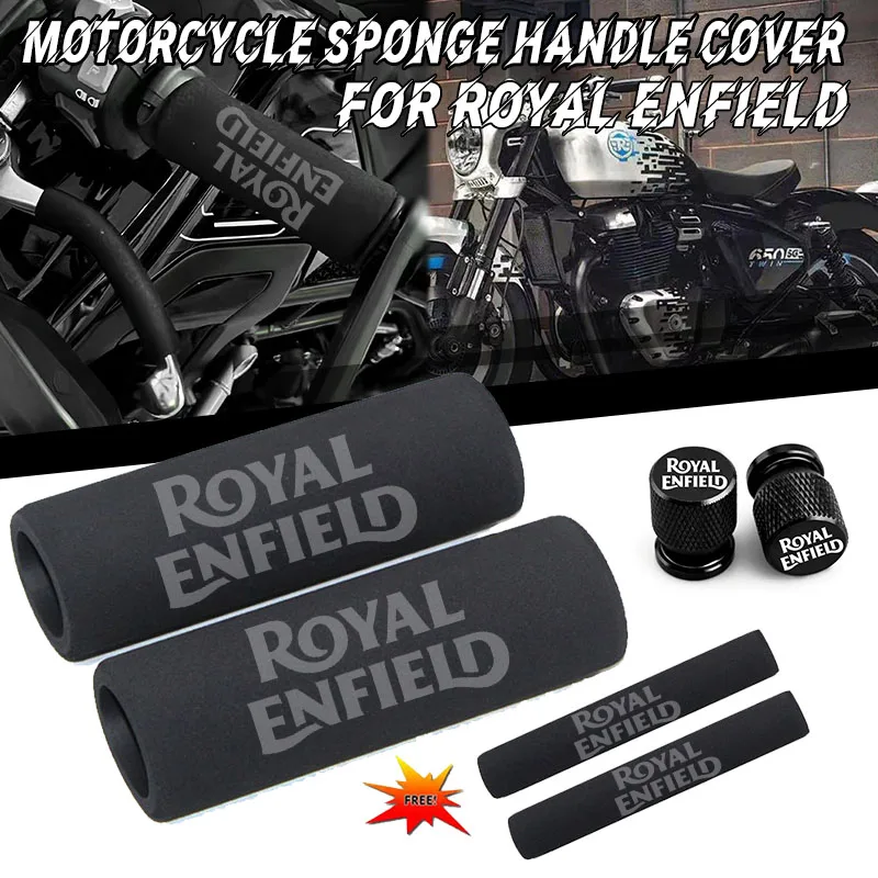 For Royal Enfield Bullet/Meteor/Classic 350 500 Interceptor 650 Continental GT 535 Himalayan 411 Sponge Handlebar Non-slip Grip