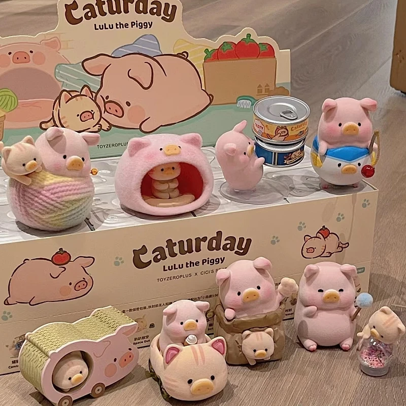 Pig Lulu Canned Food Classic Series 3 Little Pig'S Leisure Day Lulu Pig Journey To The West Blind Box Trendy Handmade