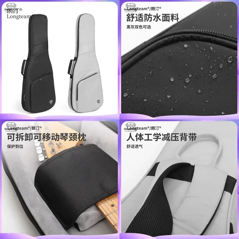 Thickened Guitar Stand Heavy Duty Metal Floor Rack Adjustable Height Foldable Instrument Holder for Acoustic Bass