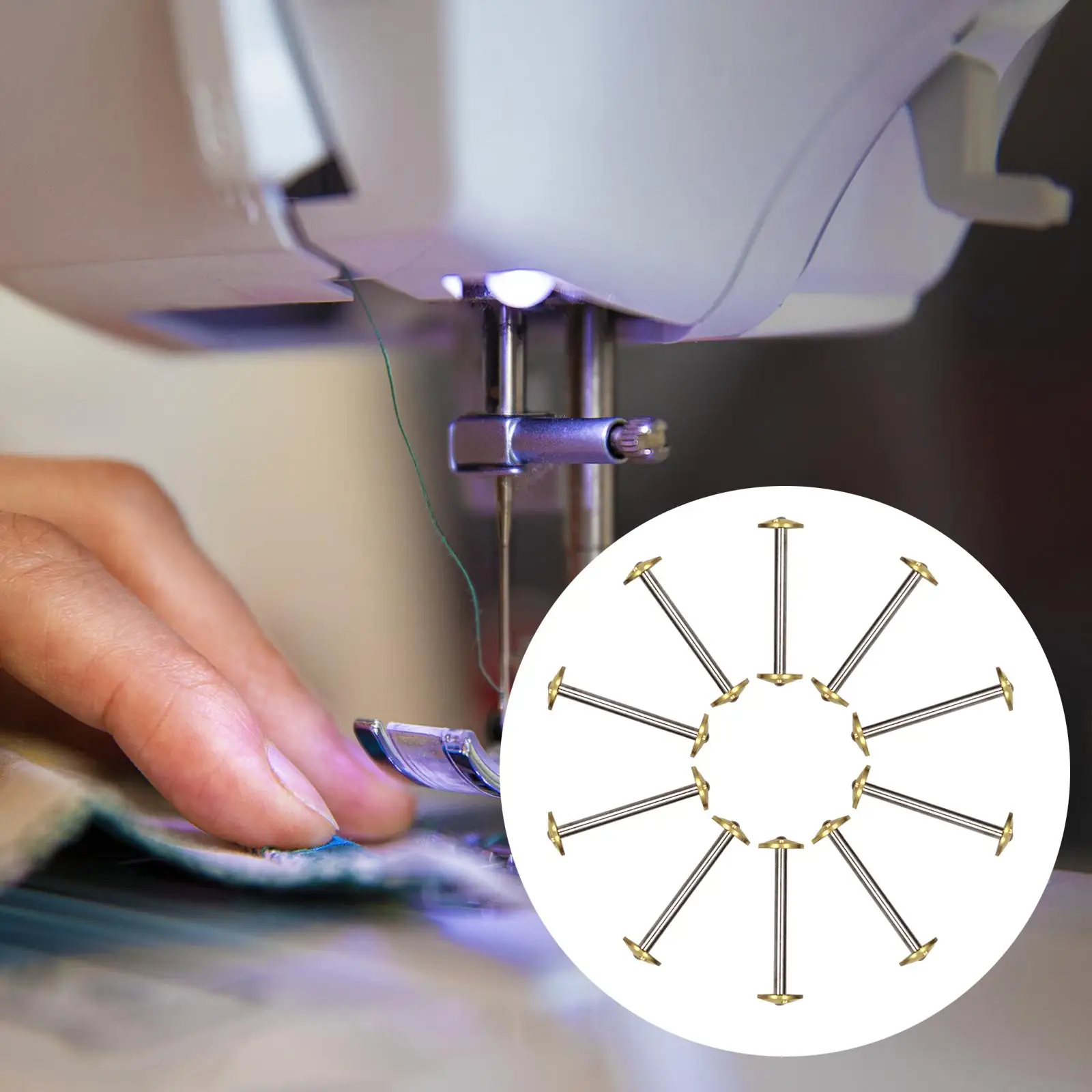 8228 10Pcs Treadle Sewing Replacement Parts Shuttle Bobbin Bobbins Set for
