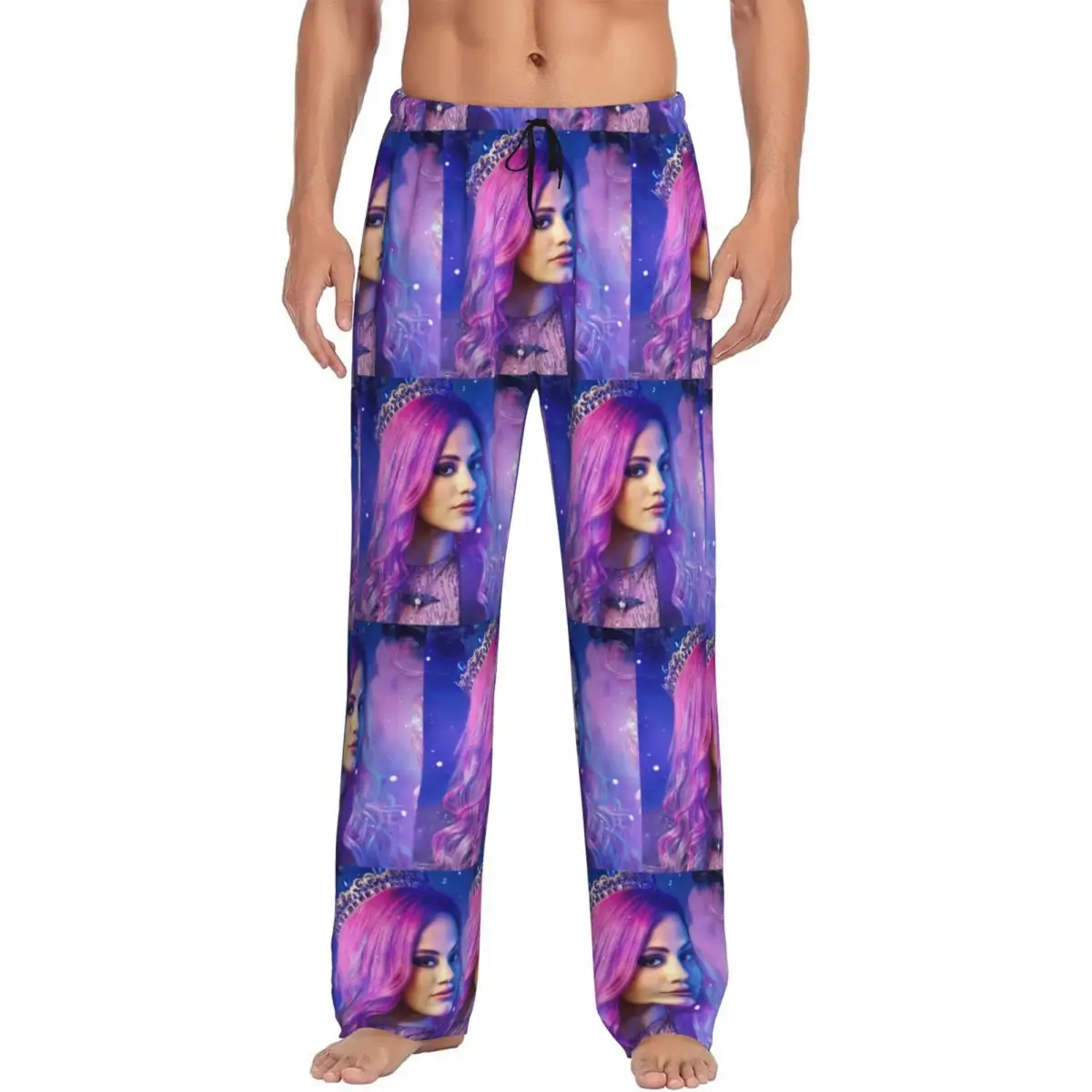 

Custom Print Men Audrey Descendants Pajama Pants Fantasy Song And Dance TV Movie Sleep Sleepwear Bottoms with Pockets