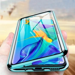Metal Magnetic Case For Samsung Galaxy S22 S23 S24 FE S25 Plus S26 Ultra A16 A26 A57 A36 A37 A56 A55 5G Double Sided Glass Cover