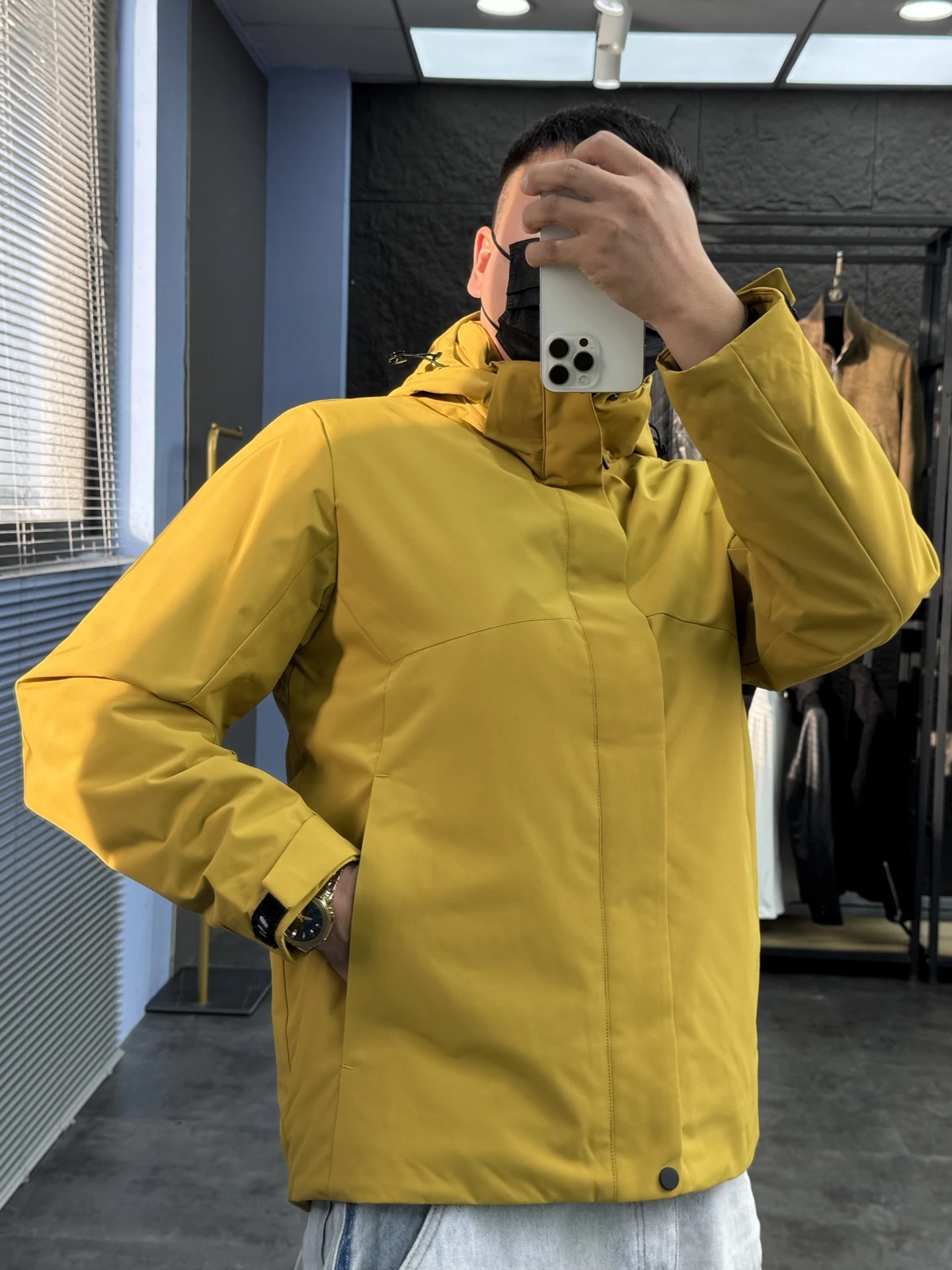 

Men's Casual Hooded Thiened Cotton Jaet SVIP XIAO 3800 Functional Warm Outdoor All-Weather Comfortable Leisure Cotton Coat