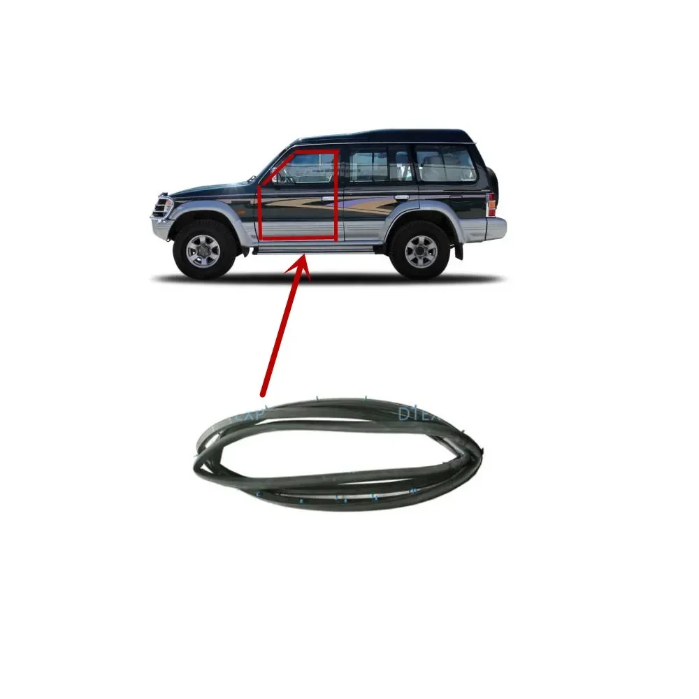 

1 Piece Only For 5 Door Version V31 V43 V32 V33 Door Rubber Seal For Pajero Doorpost Strip For Montero 1989-1999 2th