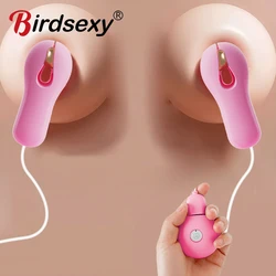 Nipple Vibrator Clamp for Women Breast Massage Nipple Clamp Enhancer Nipple Stimulator Sex Toys Couples Female Adult Supplies