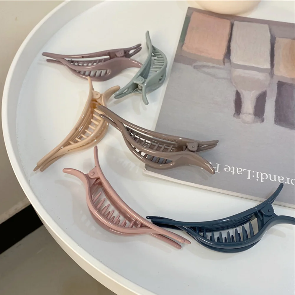 Headwear Ladies Fashion Korean Morandi Color Dripping Hairpin Duckbill Clip Morandi Hair Clips Disk Hair