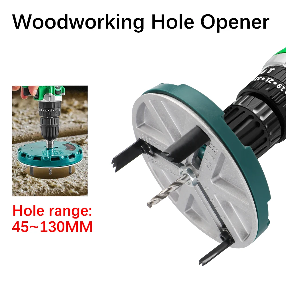 

Diameter Woodworking Hole Adjustable Opener Diameter Hole Saw Drill Drilling Bit Tool Multifunctional Universal Hole Opener