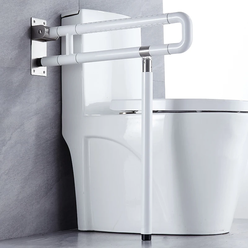 درابزين مرحاض قابل للطي لكبار السن، أمان خالي من العوائق، درابزين مرحاض للحمام للمعاقين يساعد ملحقات التعاطف