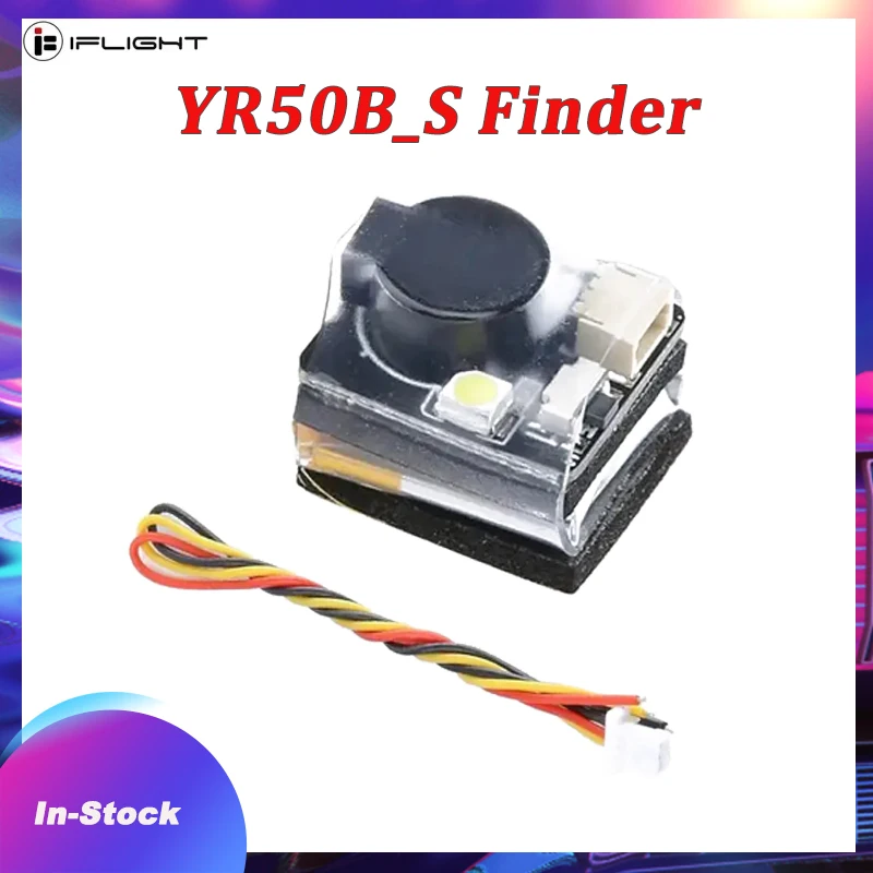 IFlight YR50B_S Finder Buzzer 100dB BB ring LED light alarm 100 decibels programmable BF F7 for FPV quadcopter and RC Airplane