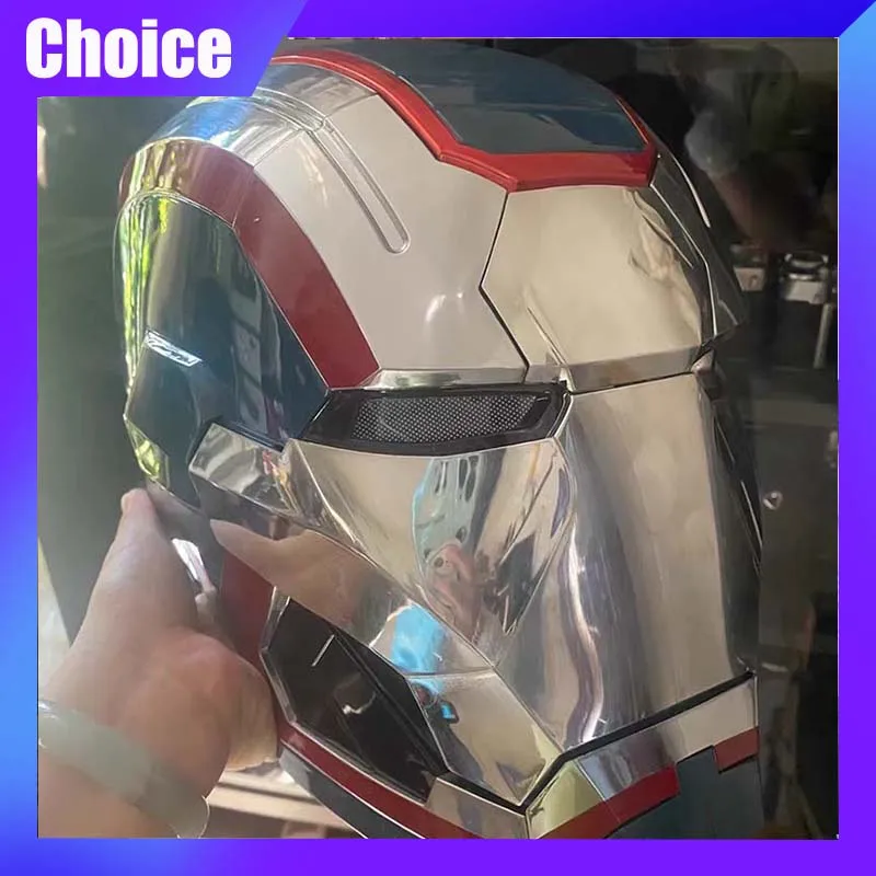 

War Machine Iron Patriot Cos Mask Iron Man 1:1 Wearable Helmet Remote Voice Control Automatic Helmet Mask Cosplay Props Gift