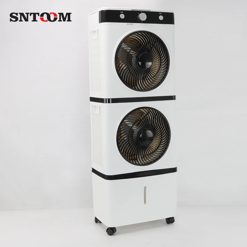 Dual-Layer Air Cooler Mute Mobile Water Filling Fan Home Office Cooling Multi-Gear Refrigeration Heat Exchange Equipment view 3