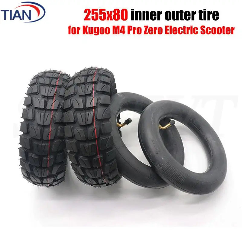 Original 255x80 Outer Tire For KuKirin G2 Max/G2 Master/G3 Pro Kickscooter 80/65-6 10×2.5 Inner Tube Off Road Inflatable Tyre