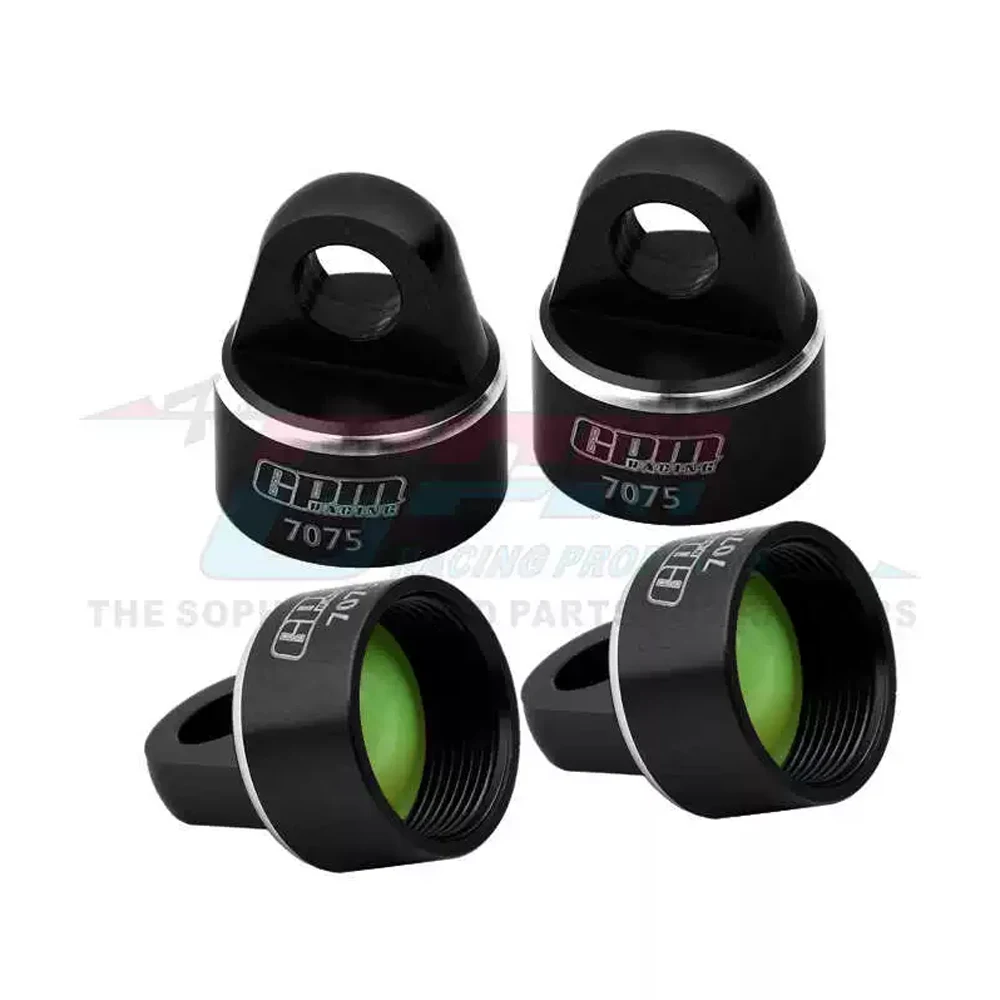 GPM معدن 7075 سبيكة الصدمات قبعات امتصاص الصدمات غطاء 9664 ل Traxxas 1/8 زلاجة 4WD شاحنة كبيرة 95076-4 RC سيارات ترقية أجزاء