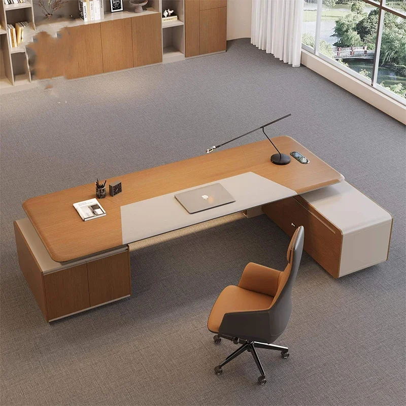 Luxury Executive Office Desk Wooden Computer Bedroom Drawer Office Desk Crafts Display Multifunctional Ufficio Home Furniture