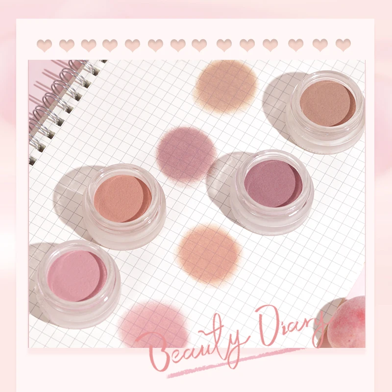 Soft Glutinous Blush Mud Velvet Matte Face Blusher Long Lasting Beauty Natural Rouge Cream Tint Orange Peach Blusher Cosmetics