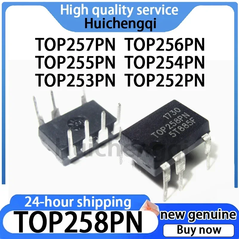 10PCS genuine TOP258PN  TOP257PN TOP256PN TOP255PN TOP254PN TOP253PN TOP252PN direct insertion DIP-7 power management