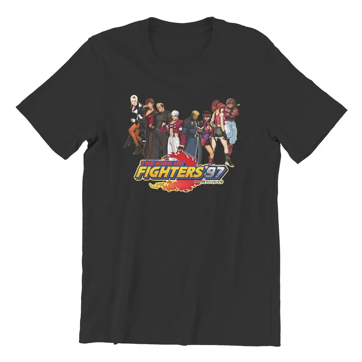 KOF 97 King of fighter 97 Arcade video game T-Shirt for Men Pure Cotton Leisure Big Size  Printed t-shirt Pure Cotton