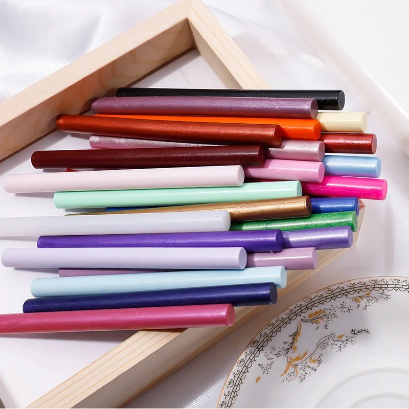 5PCS Stamps Wax Sticks for Melting Glue Gun Sealing Wax Sticks Wedding Party Invitation Sealing Wax for Classic Gifts Decoration