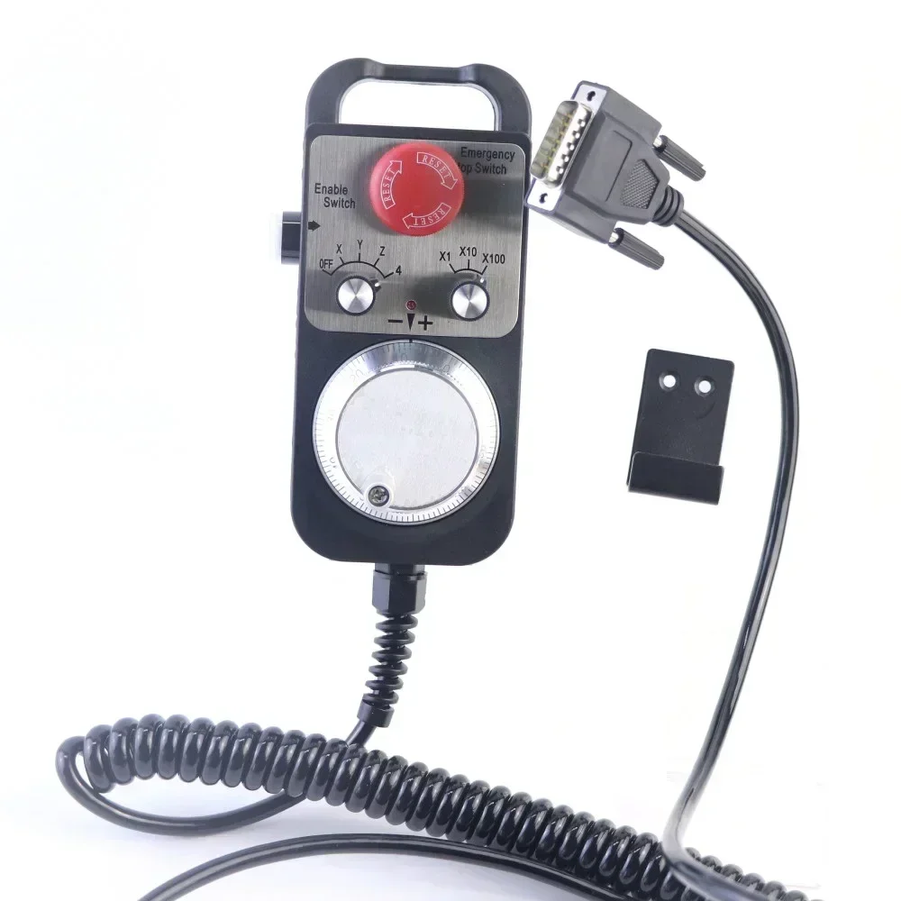 Handheld Pulse Generator 4Axis Handheld Controller 1474MPG Pendant With Emergency Stop For 4Axis CNC  Tools  CNC Syst