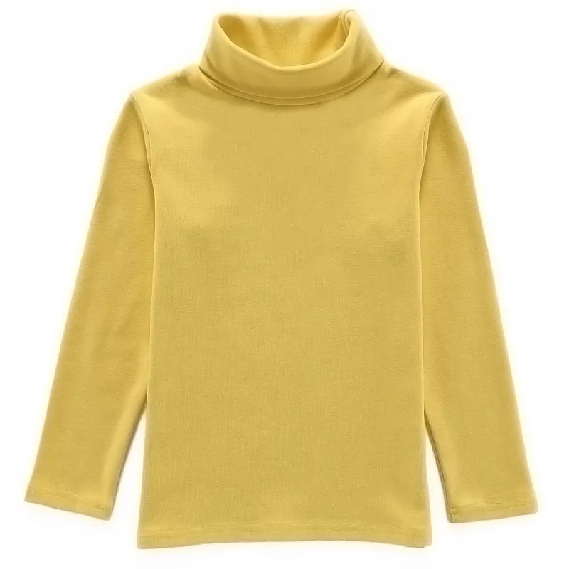 New Arrival 2022 Kids Tops Children T-shirt Autumn Winter Basic Turtleneck Shirt Tees Cotton T Shirt for Boys T Shirt for Girls