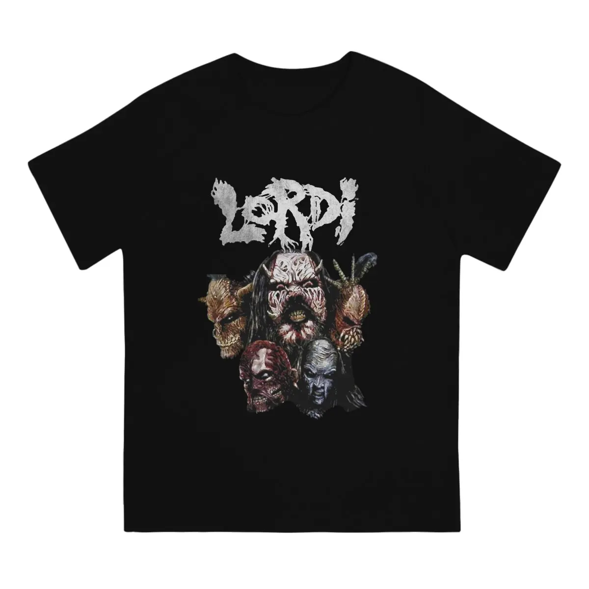 Lordi Metal Man TShirt Concert Masked Monster Horror Fashion T Shirt Harajuku Streetwear Hipster