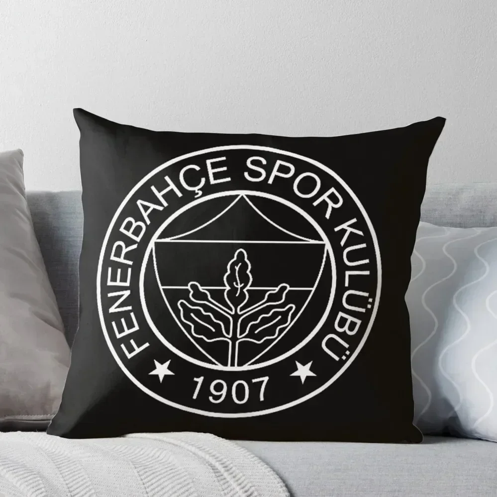 

Fenerbahce Black (no stars) Throw Pillow christmas decorations for home 2025 Decorative Cushions Marble Cushion Cover pillow