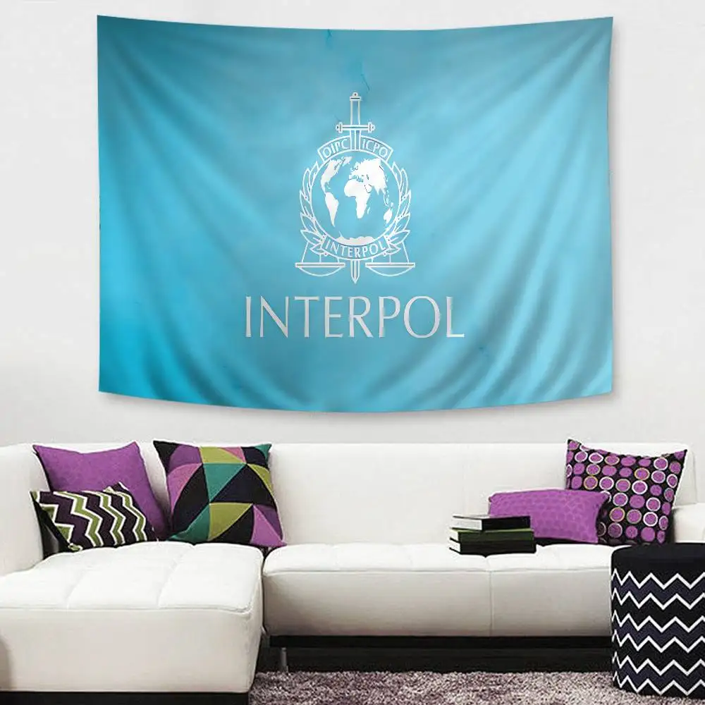 I-Interpols LOGO Cartoon Tapestry Art Science Fiction Room Home Decor Wall Hanging Home Decor