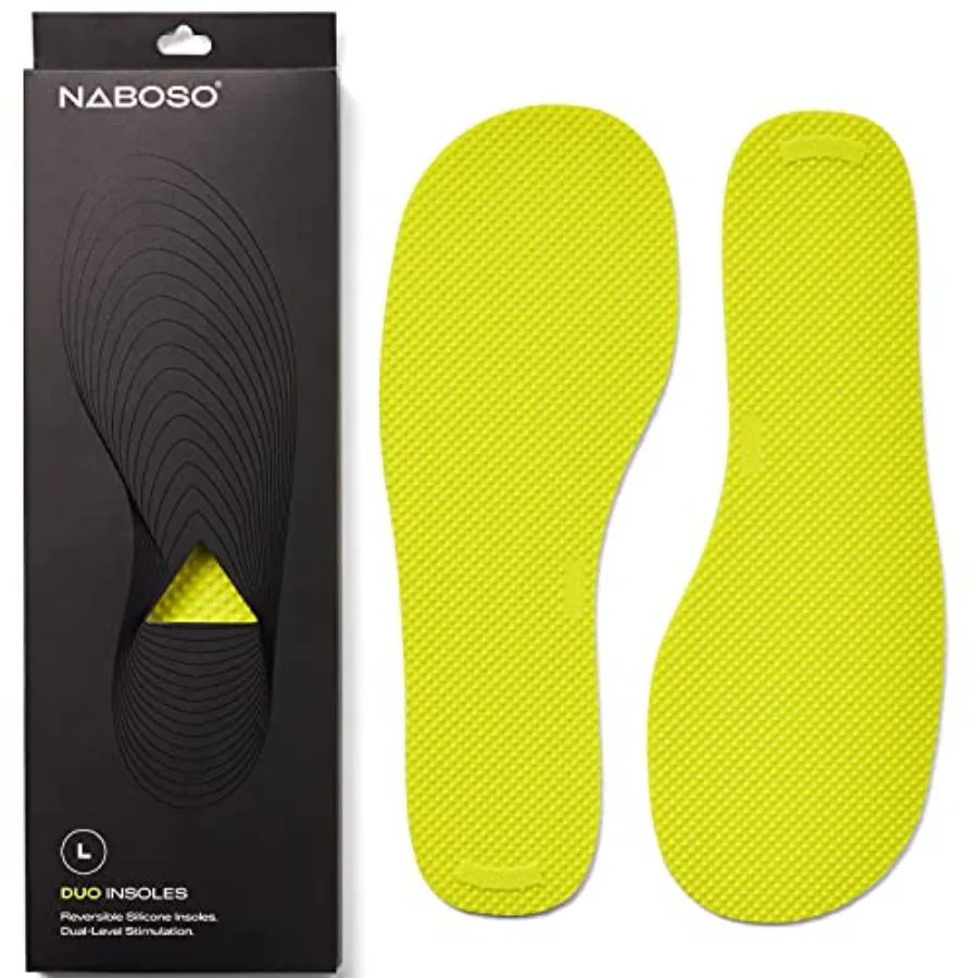 

Duo Sensory Double-Sided Insole, Thin Men's and Women's Textured Anti-Fatigue Shoe Inserts that Best Stimulates the Feet to Imp