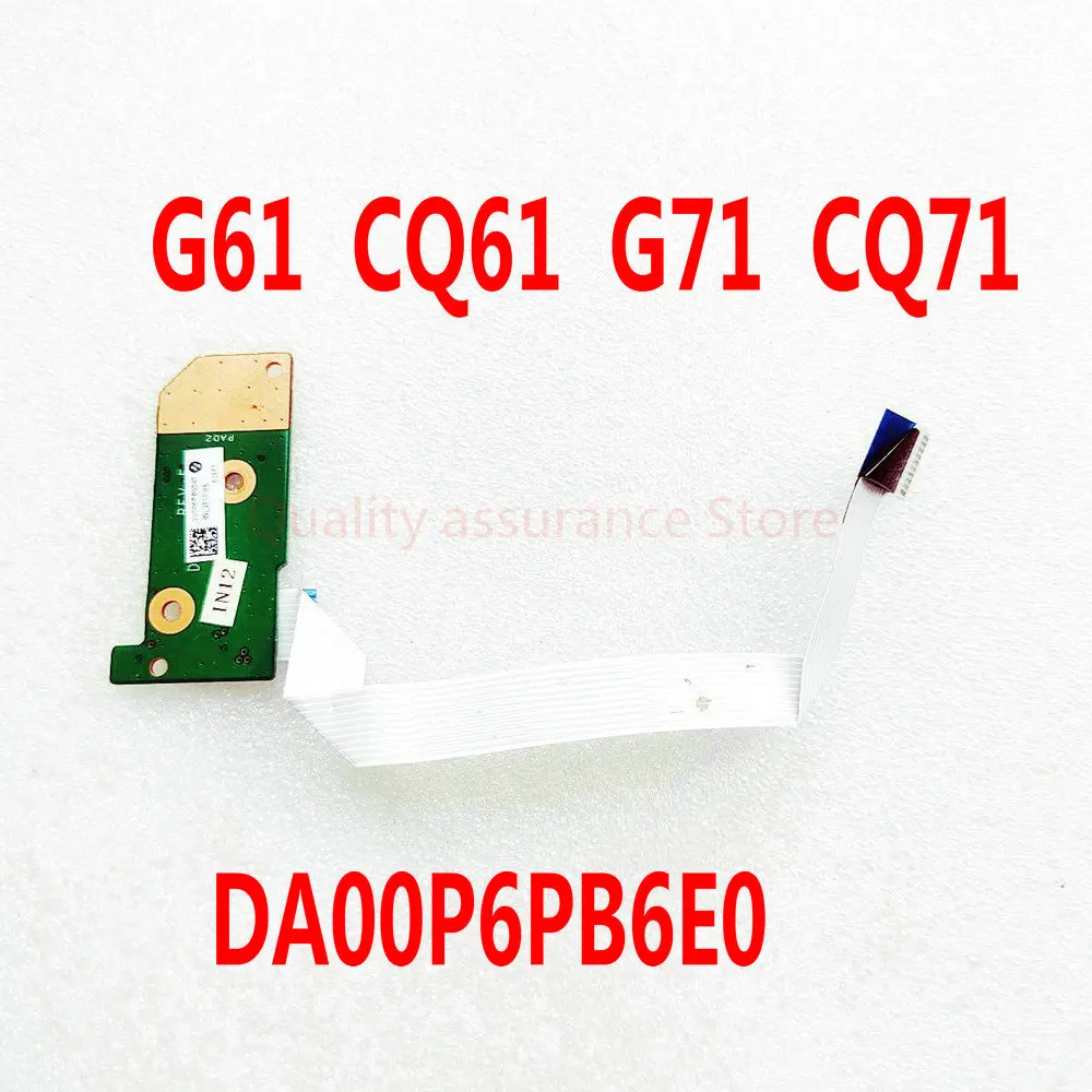 DA00P6PB6E0 For HP Compaq G61 G71 CQ71 CQ61 G61-100 Series Power Button Switch Board 330P6PB0000 100% Tested