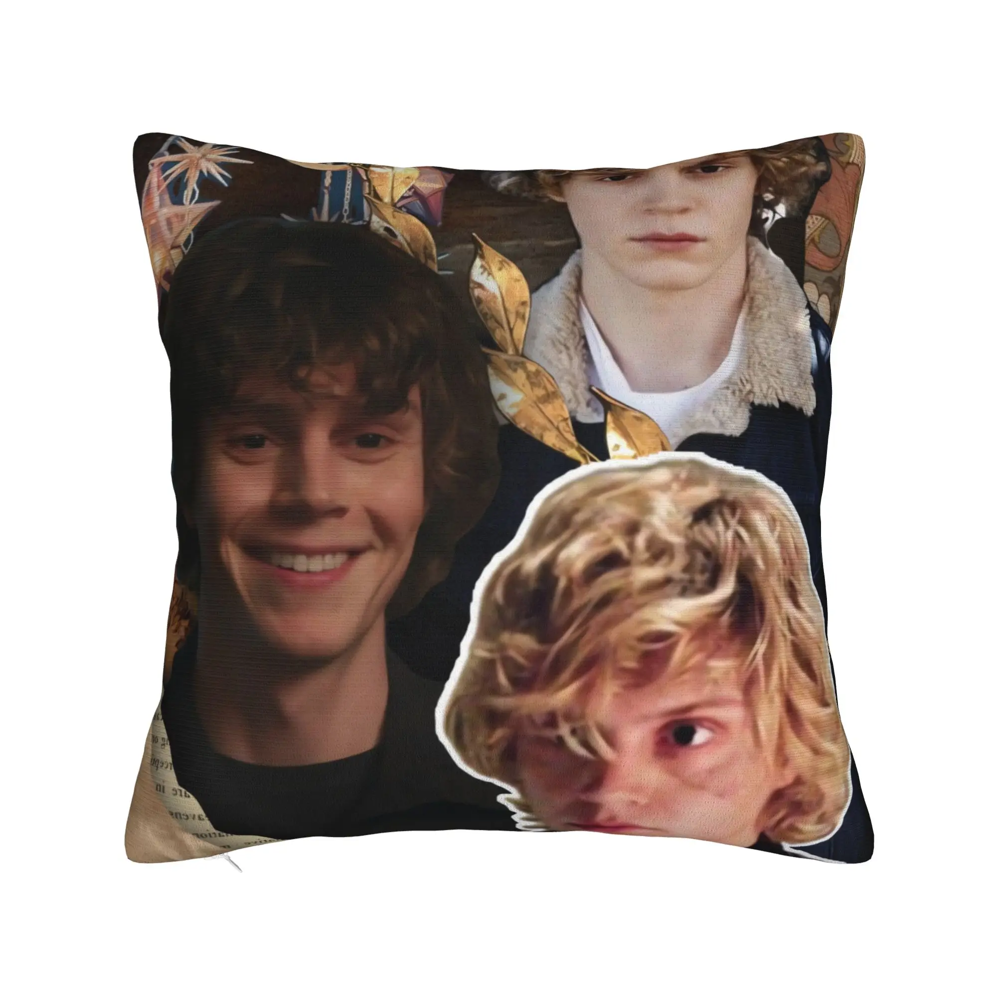 Warm Evan Peters Group Portrait Pillow Case  Soft Pillow Cover Funny Cushion Cover For Sofa Couch Bed Living Room
