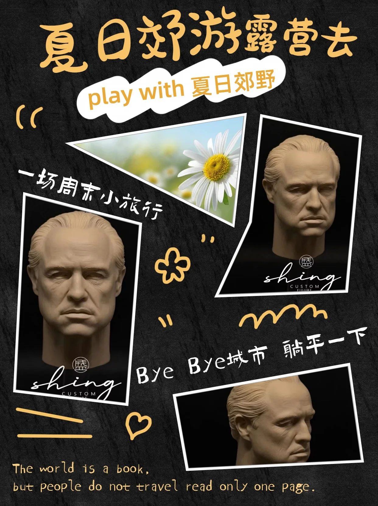 【Unpainted】In Stock 1/6 Scale Male Soldier Marlon Brando Gangster Movie Actor White Head Model For 12'' Action Figure Model