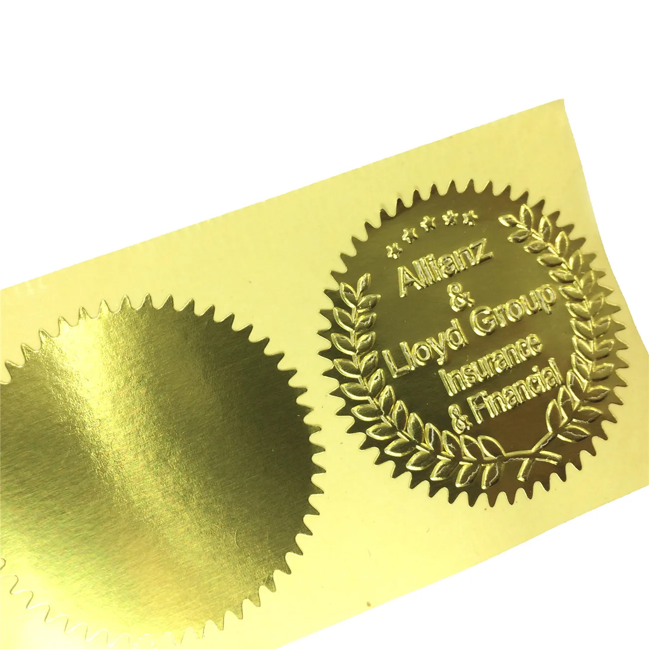 

100pcs 5cm Shiny Gold Stickers Sticky Notes Cute Scrapbooking Gift Package Sealing Stickers for Cookie/Candy pack High Quality