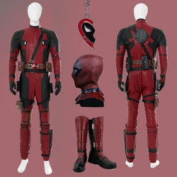 Dead Cosplay Pool Cosplay Boys Adult Men Fantasy Outfits Male Superhero Disguise Costume Gloves Halloween Roleplay Fantasia Suit