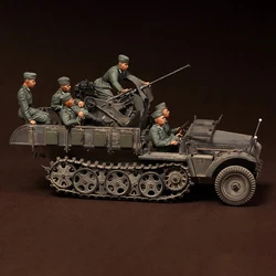 1/35 Resin Model Figure Kits GK , Six People，No Car，Military Theme，Unassembled And Unpainted,306RPJ