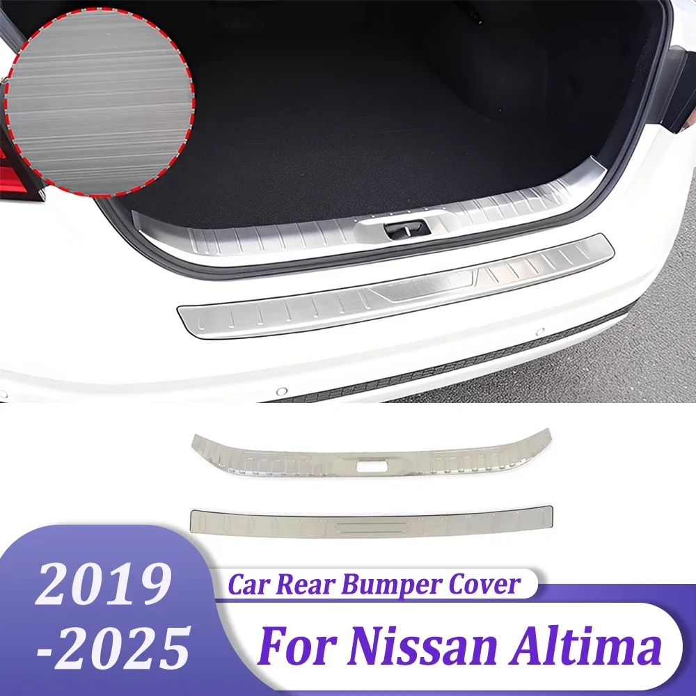 

Rear Bumper Pad Protector Cover Tail Trunk Scuff Plate Trim Car Accessories For Nissan Altima 2019 2020 2021 2022 2023 2024 2025