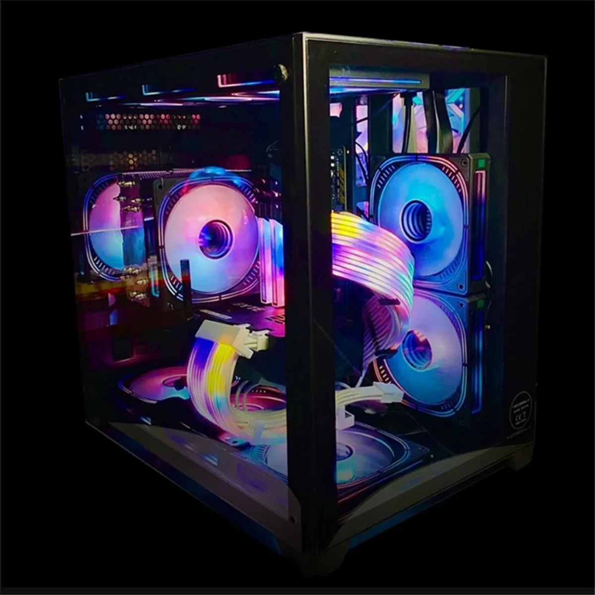 A57G-3-в-1 Control 9 PWM ARGB Case Fan Hub 1–9 ARGB PWM Hub 9X4Pin PWM и 9X5V 3-контактный порт ARGB для вентиляторов корпуса ПК