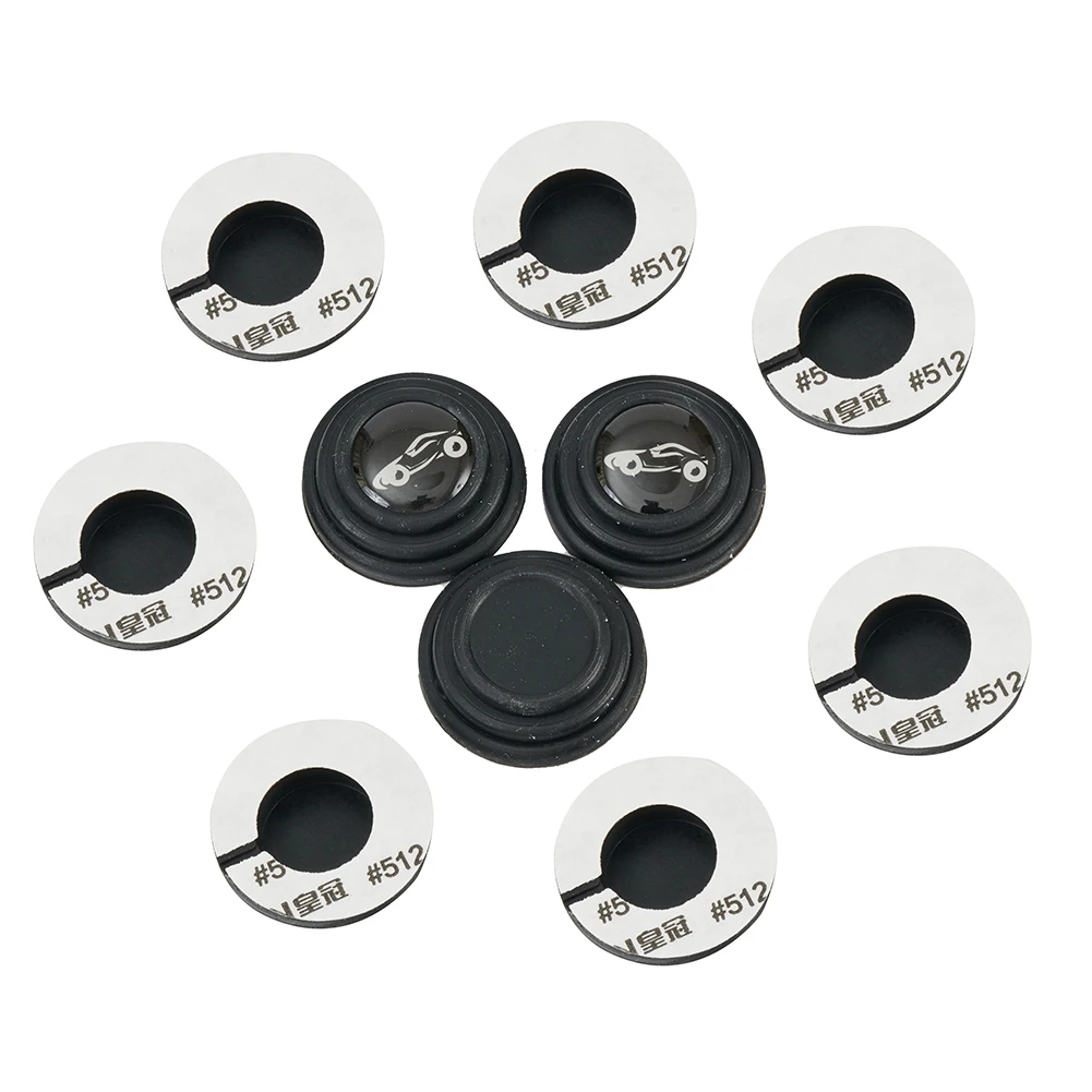 Brand New Garden Road Outdoor Anti-Collision Pad Pad Black Car Door Hood Silicone Silicone Pad 10 Pcs Accessories