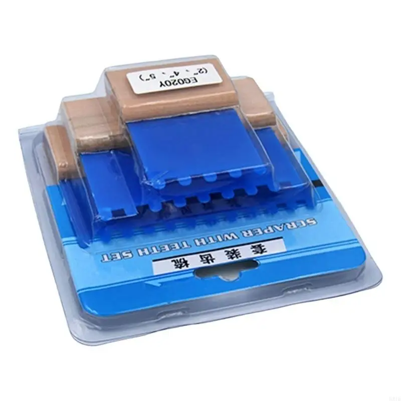 

581E 3 Pieces Sturdy Plastic Handle Combs Set of 3 Portable for Texturing Paint and Stuccos In Interior Designs Daily Use