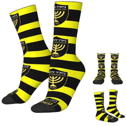 하프 FC Beitar Jerusalem ISR IL 양말 남성 패션 팀 클럽 양말 미친 봄 여름 가을 겨울 중간 튜브 양말 선물