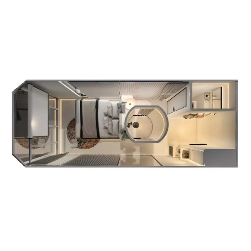 Casa container prefabbricata moderna con villa mobile da cucina per uso esterno in hotel e case mobili