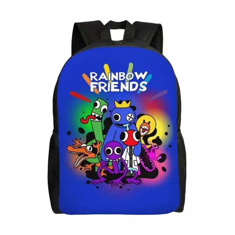 Custom Rainbows Friends Hug It Out Travel Backpack Men Women School Computer Bookbag Video Game College Student Daypack Bags